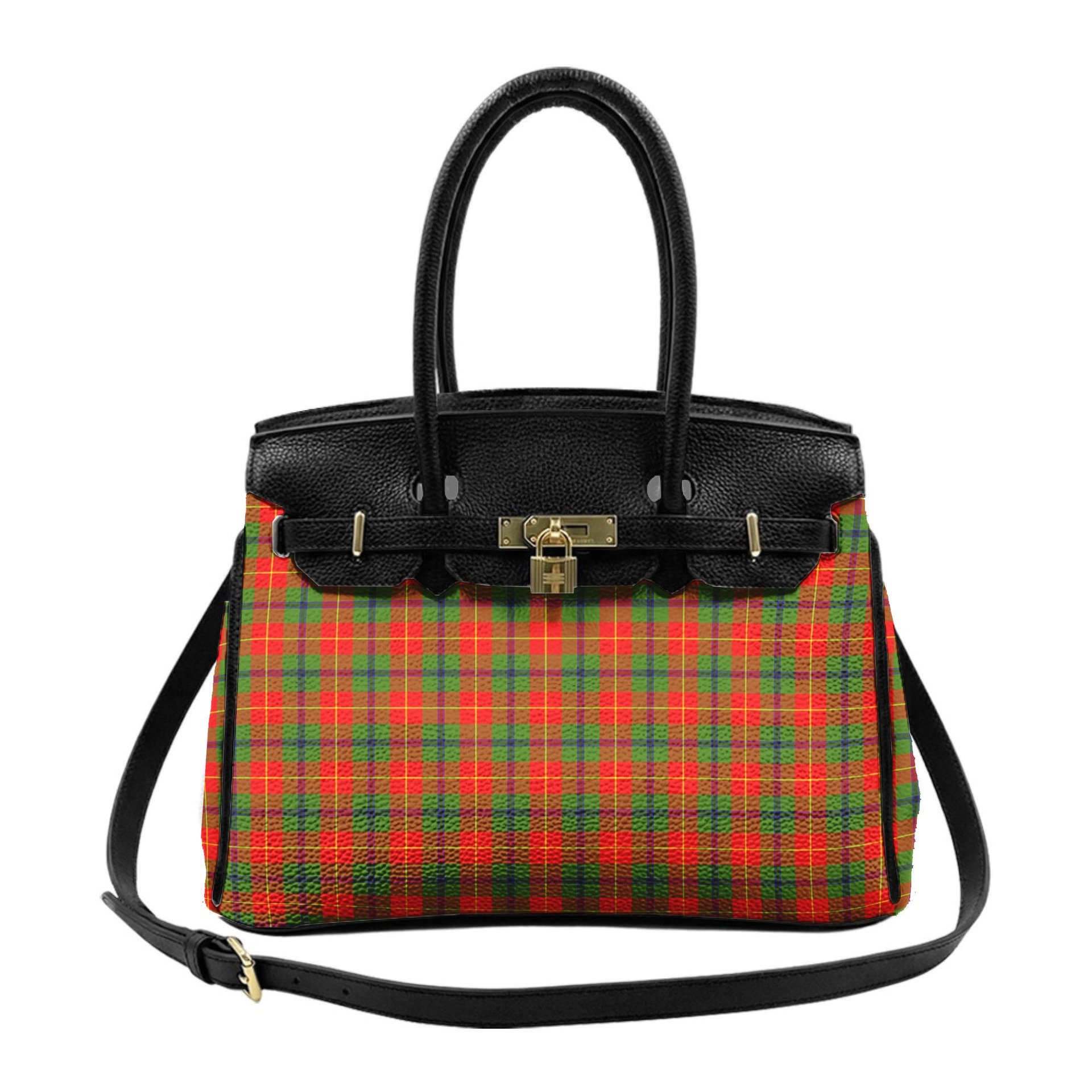 Scottish Turnbull SC Tartan Lock Tote Handbag Women's Purse