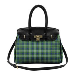 Scottish Spottiswood Tartan Lock Tote Handbag Women's Purse