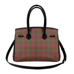 Scottish Innes Crest Tartan Lock Tote Handbag Women's Purse