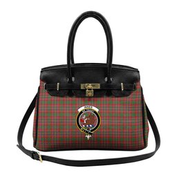 Scottish Innes Crest Tartan Lock Tote Handbag Women's Purse