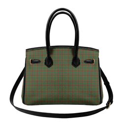 Scottish Macnaughton Hunting Crest Tartan Lock Tote Handbag Women's Purse