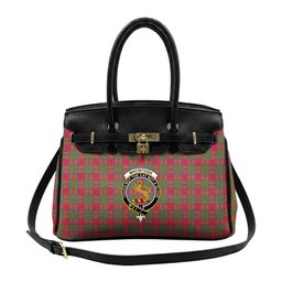 Scottish MacIntosh Modern Crest Tartan Lock Tote Handbag Women's Purse