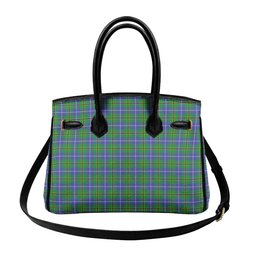 Scottish Turnbull Hunting SC Crest Tartan Lock Tote Handbag Women's Purse