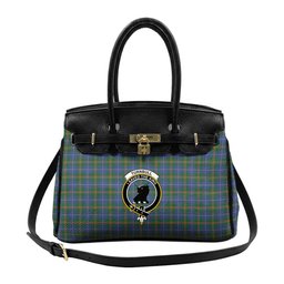 Scottish Turnbull Hunting Crest Tartan Lock Tote Handbag Women's Purse