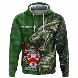 Bennett Irish Clan Hoodie Irish Roots Dragon Soul