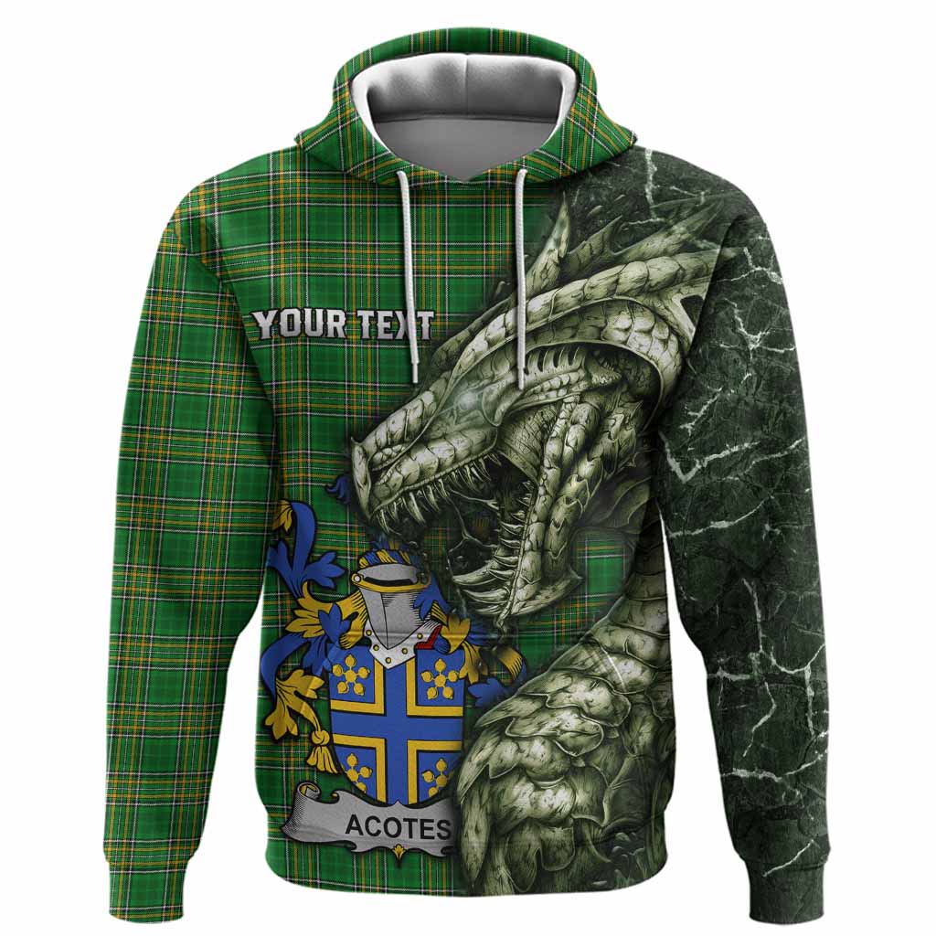 Acotes Irish Clan Hoodie Irish Roots Dragon Soul