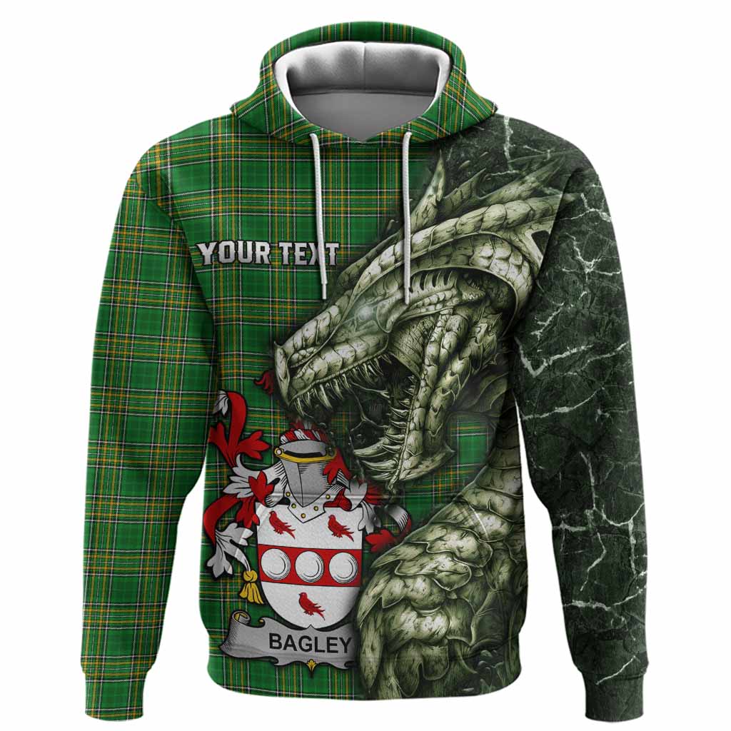 Bagley Irish Clan Hoodie Irish Roots Dragon Soul
