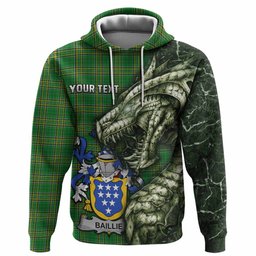 Baillie Irish Clan Hoodie Irish Roots Dragon Soul