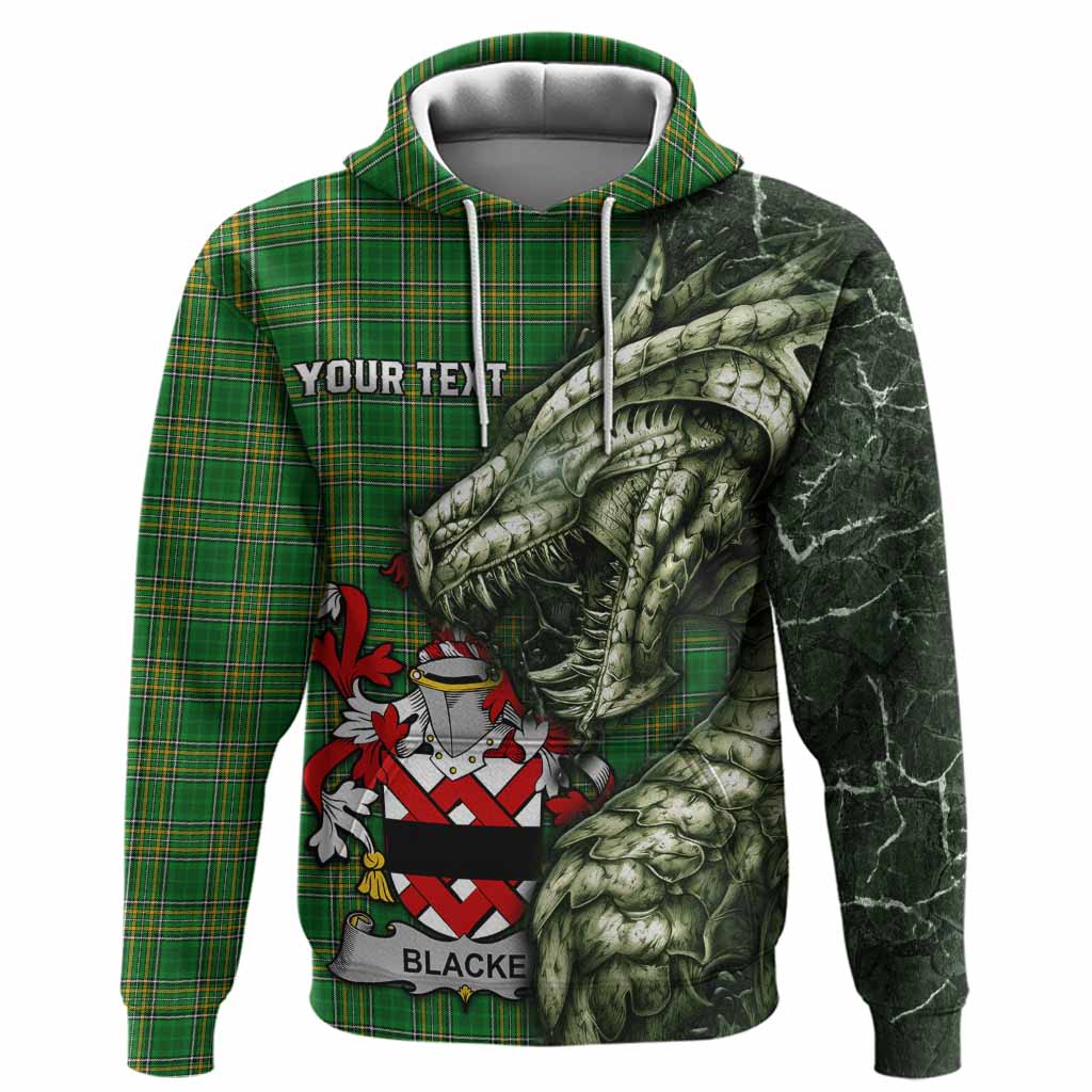 Blacke Irish Clan Hoodie Irish Roots Dragon Soul