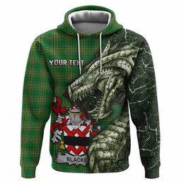 Blacke Irish Clan Hoodie Irish Roots Dragon Soul