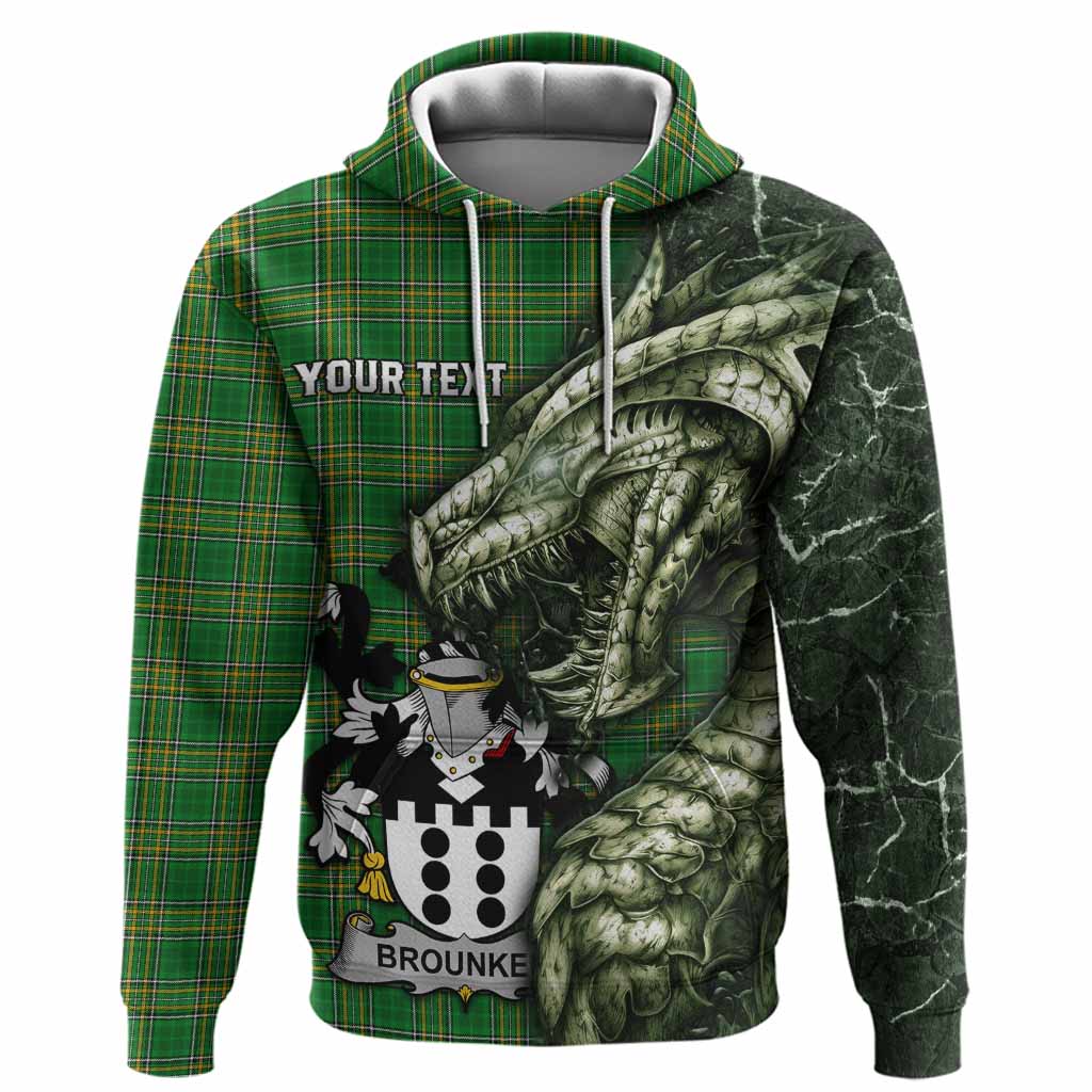 Brounker Irish Clan Hoodie Irish Roots Dragon Soul