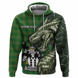 Brounker Irish Clan Hoodie Irish Roots Dragon Soul