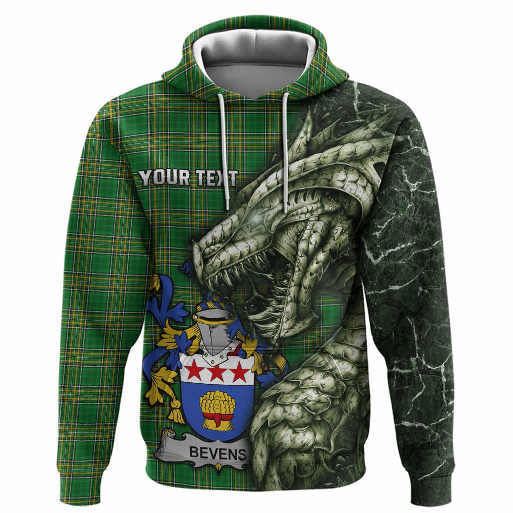 Bevens Irish Clan Hoodie Irish Roots Dragon Soul