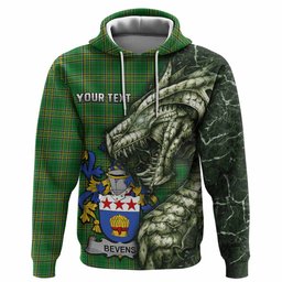 Bevens Irish Clan Hoodie Irish Roots Dragon Soul