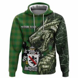 Burnell Irish Clan Hoodie Irish Roots Dragon Soul