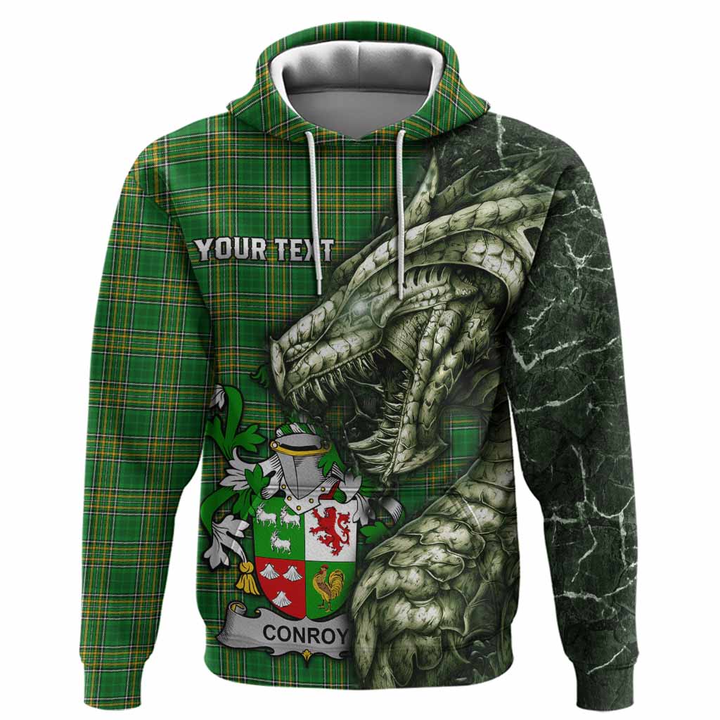 Conroy Green Irish Clan Hoodie Irish Roots Dragon Soul
