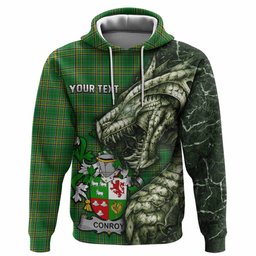 Conroy Green Irish Clan Hoodie Irish Roots Dragon Soul