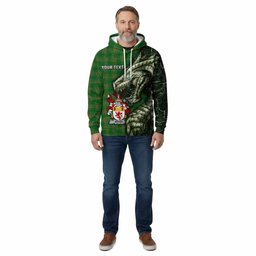 Bryne Irish Clan Cotton Hoodie Irish Roots Dragon Soul
