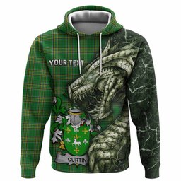 Curtin Irish Clan Hoodie Irish Roots Dragon Soul