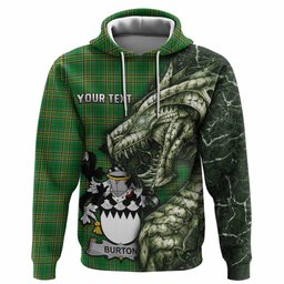 Burton Irish Clan Hoodie Irish Roots Dragon Soul