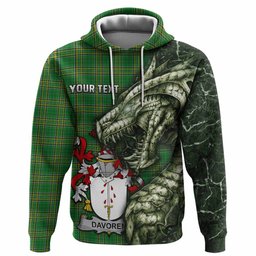 Davoren Irish Clan Hoodie Irish Roots Dragon Soul