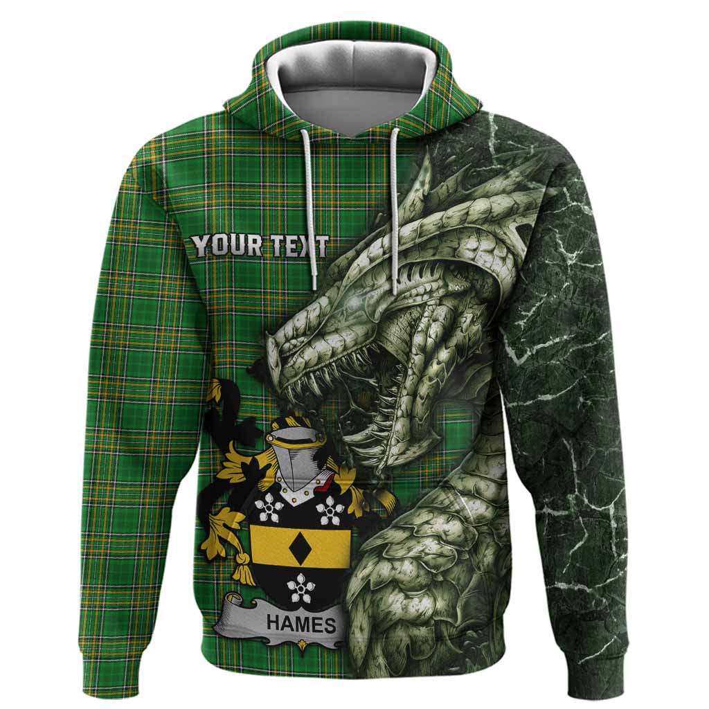 Hames Irish Clan Hoodie Irish Roots Dragon Soul