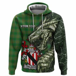 Delahyde Irish Clan Hoodie Irish Roots Dragon Soul