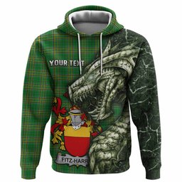 Fitz-Harris Irish Clan Hoodie Irish Roots Dragon Soul