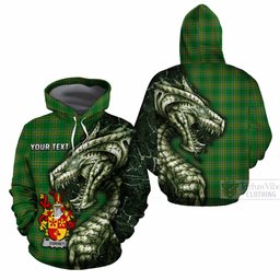 Dorney Irish Clan Cotton Hoodie Irish Roots Dragon Soul