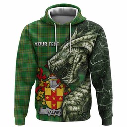 Galwey Irish Clan Hoodie Irish Roots Dragon Soul