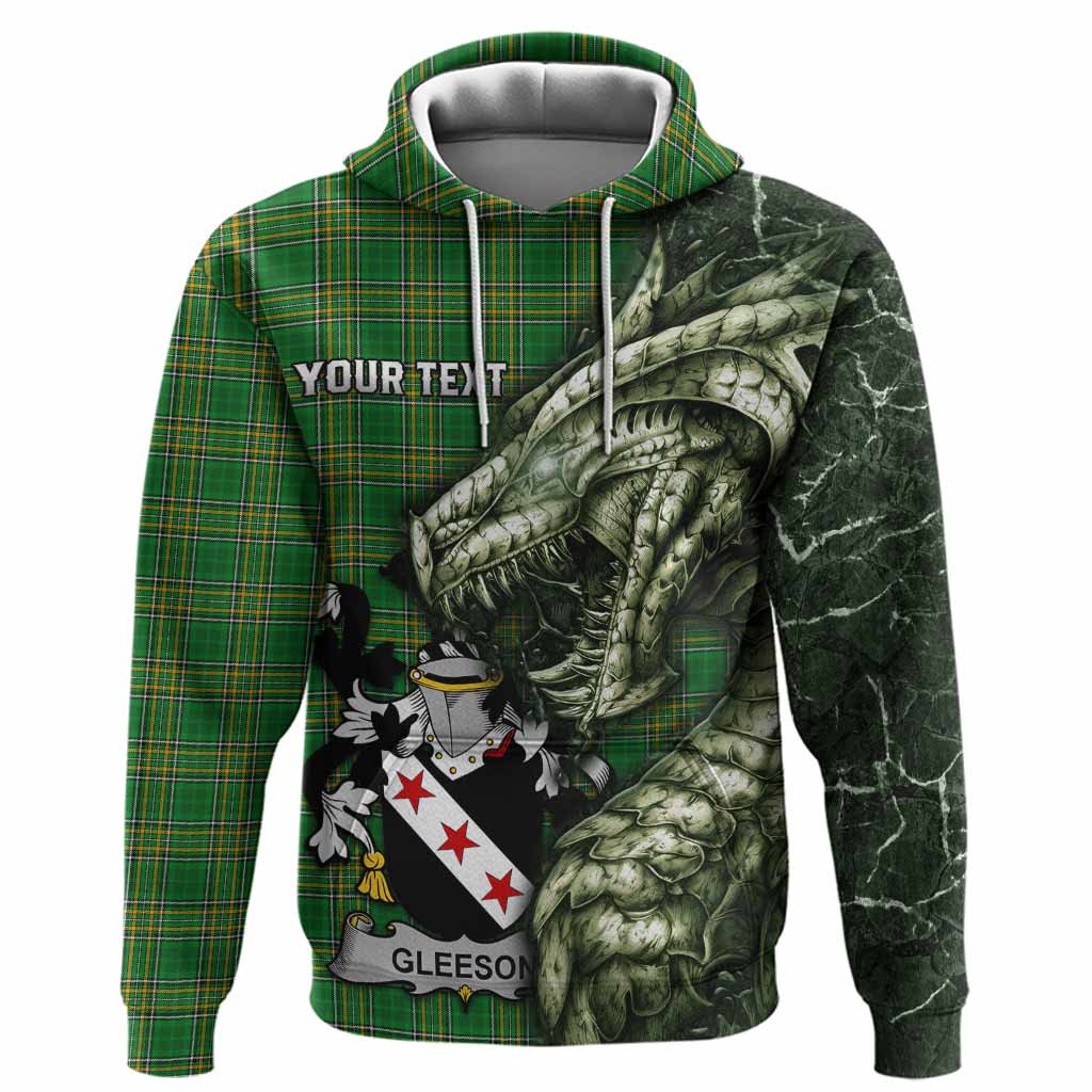 Gleeson Irish Clan Hoodie Irish Roots Dragon Soul