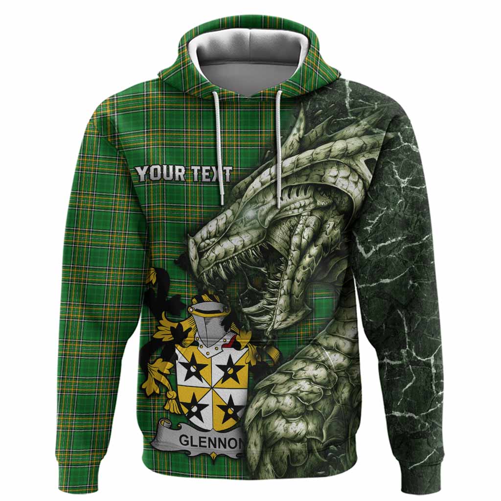 Glennon Irish Clan Hoodie Irish Roots Dragon Soul