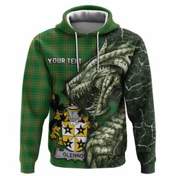Glennon Irish Clan Hoodie Irish Roots Dragon Soul