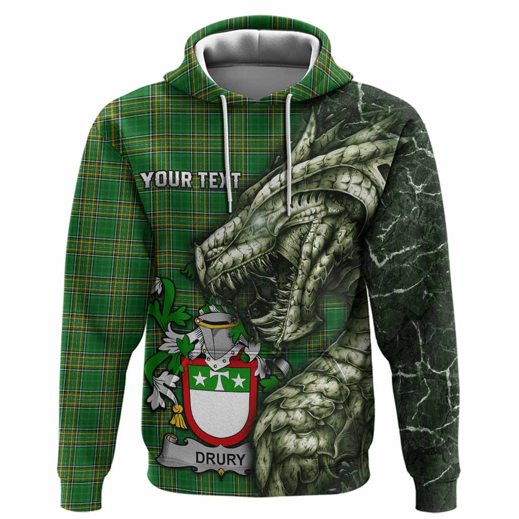 Drury Irish Clan Hoodie Irish Roots Dragon Soul