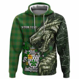 Flower Irish Clan Hoodie Irish Roots Dragon Soul