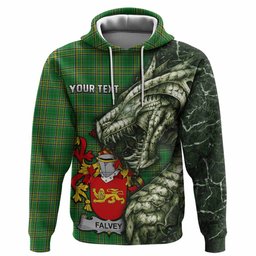 Falvey Irish Clan Hoodie Irish Roots Dragon Soul