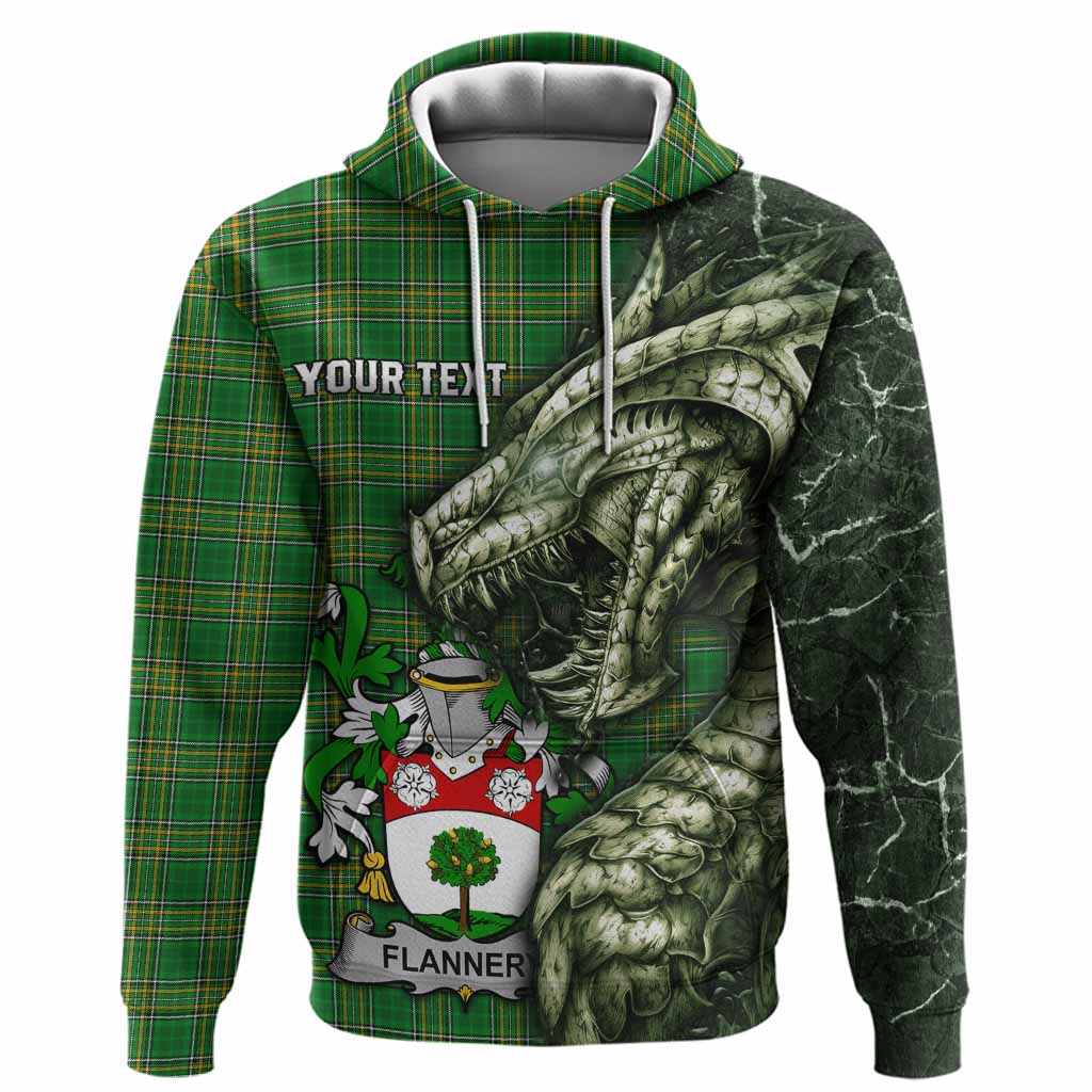 Flannery Irish Clan Hoodie Irish Roots Dragon Soul
