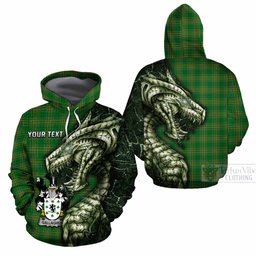 Gallagher Irish Clan Cotton Hoodie Irish Roots Dragon Soul