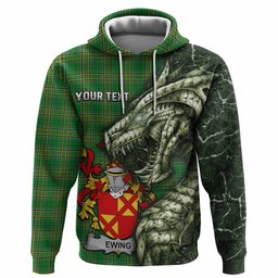 Ewing Irish Clan Hoodie Irish Roots Dragon Soul