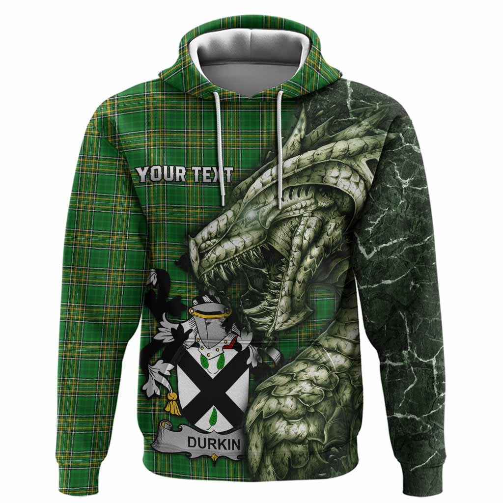 Durkin Irish Clan Hoodie Irish Roots Dragon Soul