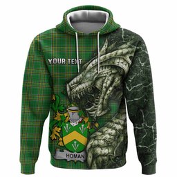 Homan Irish Clan Hoodie Irish Roots Dragon Soul