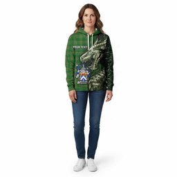 Jennings Irish Clan Cotton Hoodie Irish Roots Dragon Soul