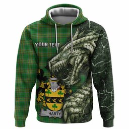 Harty Irish Clan Hoodie Irish Roots Dragon Soul