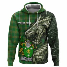 Malone Irish Clan Hoodie Irish Roots Dragon Soul