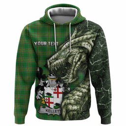 Kellett Irish Clan Hoodie Irish Roots Dragon Soul