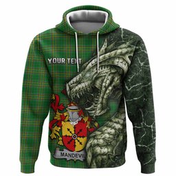 Mandevile Irish Clan Hoodie Irish Roots Dragon Soul