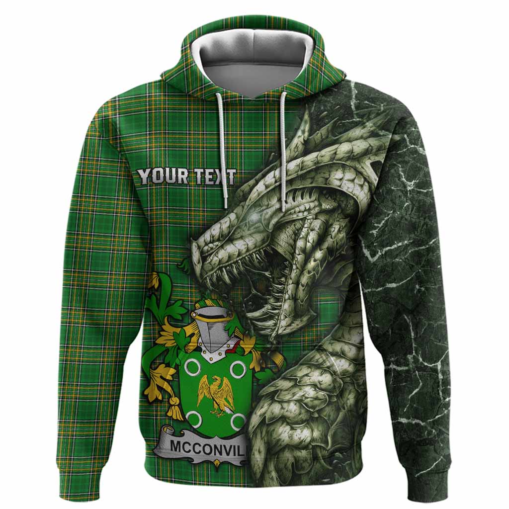 McConville Irish Clan Hoodie Irish Roots Dragon Soul