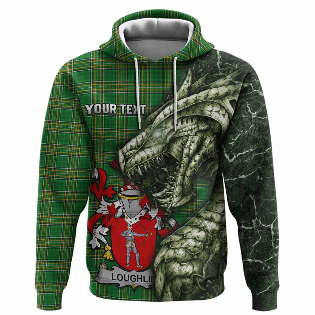 Loughlin Irish Clan Hoodie Irish Roots Dragon Soul