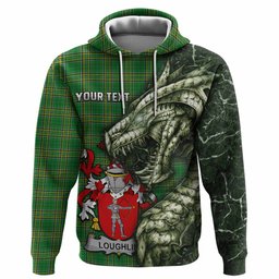Loughlin Irish Clan Hoodie Irish Roots Dragon Soul
