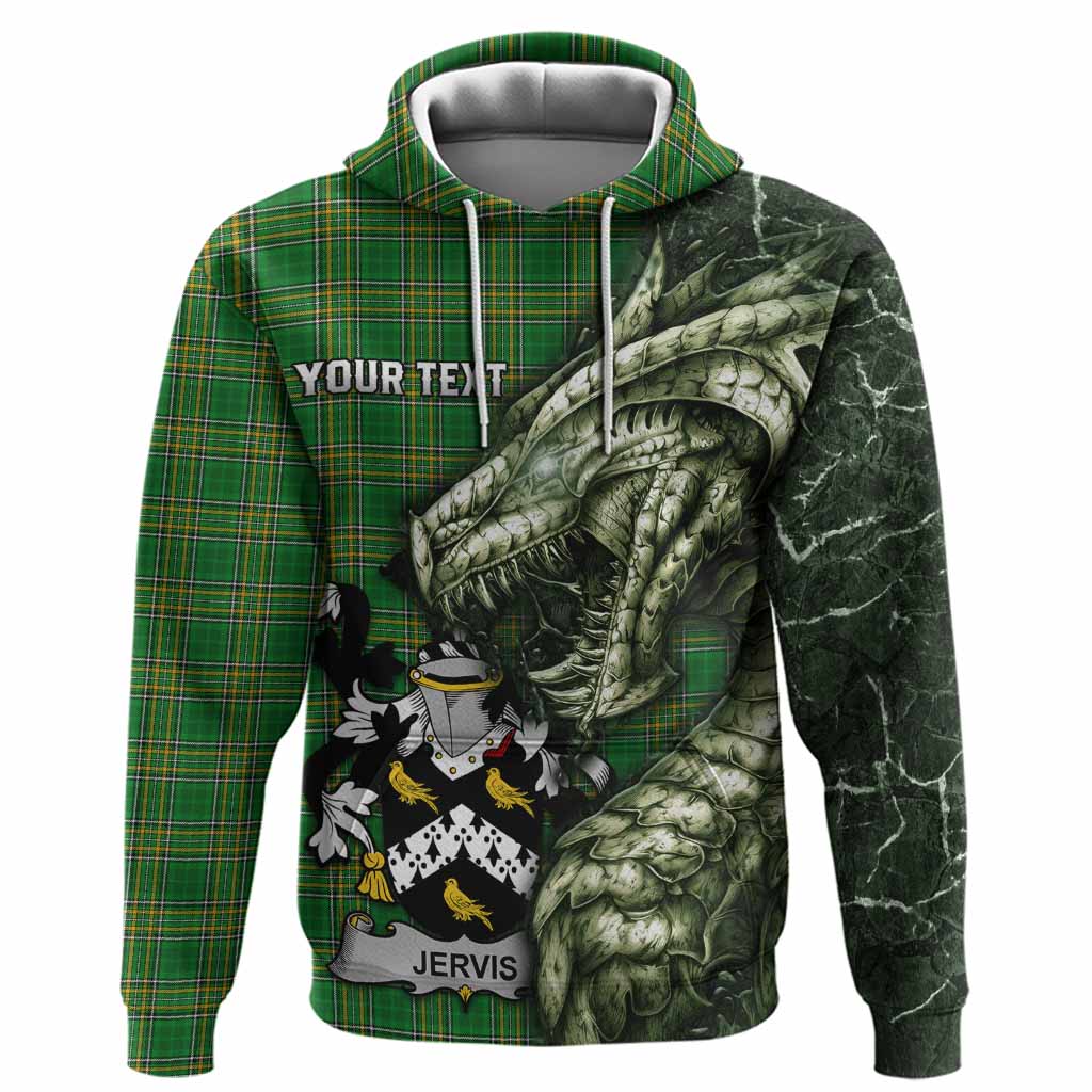 Jervis Irish Clan Hoodie Irish Roots Dragon Soul